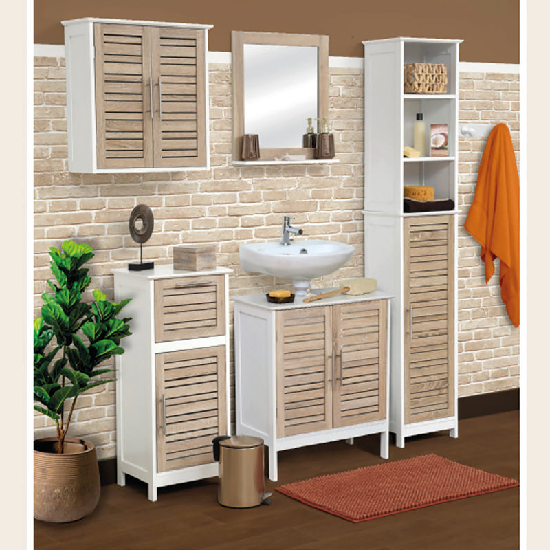 Evideco Stockholm 100 Medium Density Fiberboard Wall Mounted Bathroom